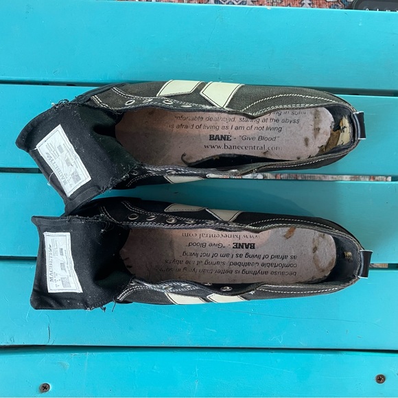 Macbeth Eliot Original Sneaker Vegan M6/W8 NO LACES NO INSERT Black White - Picture 6 of 10